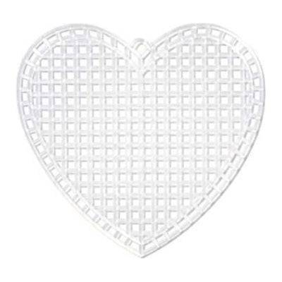 Plastic Canvas Shape - Heart - 3 Inches - 10 Pieces