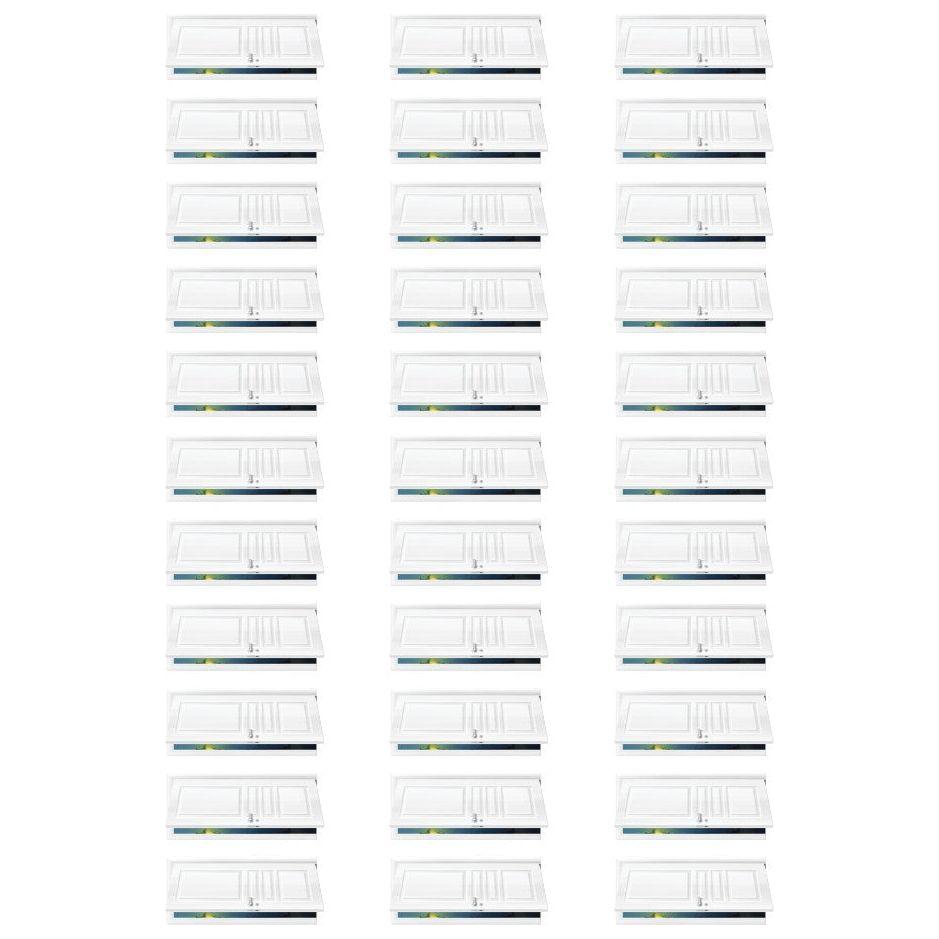 Door Stickers Rectangle Color Print 10 /pk
