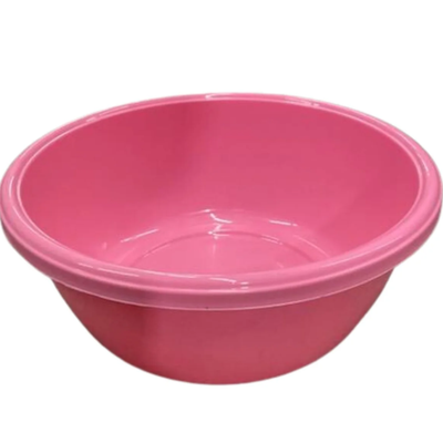 Plastic Nagel Vaser BOWL Pink 9" 1/PC