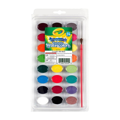Kid's Crayola Washable Watercolor Paint Set 24/pk