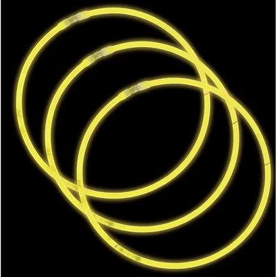 Glow In The Dark Bracelets Yellow 8" 50/pk