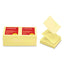 Pop Up Sticky Notes (Yellow, 3" X 3", 12/pk)