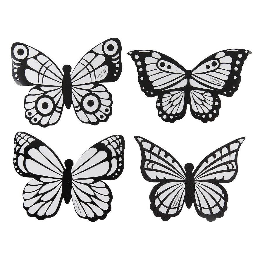 Butterflies Coloring Sheets, 4" x 3"- 24/pk