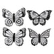 Butterflies Coloring Sheets, 4" x 3"- 24/pk