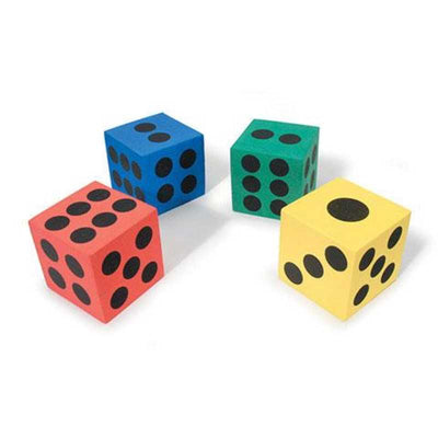 3-D Foam Dice 2.5, 12/pk