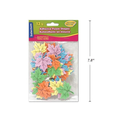 Adhesive Leaf Foam Shapes 4x4.5 cm