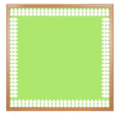White Fence Border