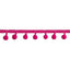 Purple Mini Pom Pom Garland: 0.5" x 2 yards