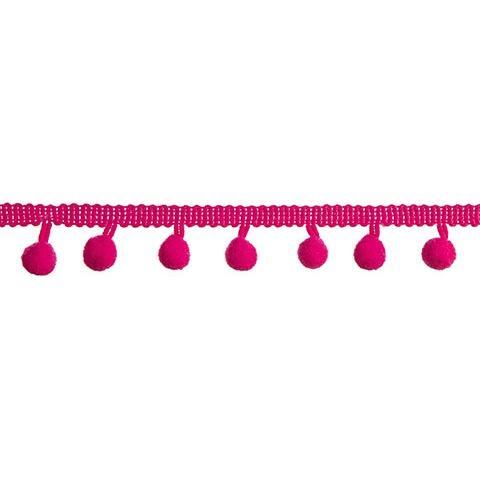 Purple Mini Pom Pom Garland: 0.5" x 2 yards