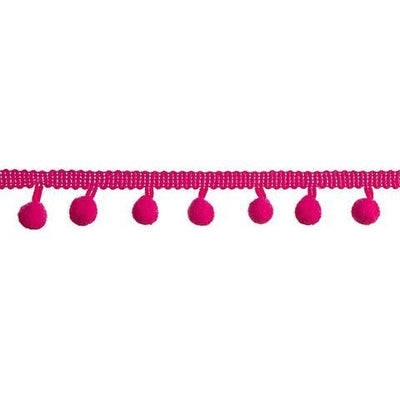 Purple Mini Pom Pom Garland: 0.5" x 2 yards