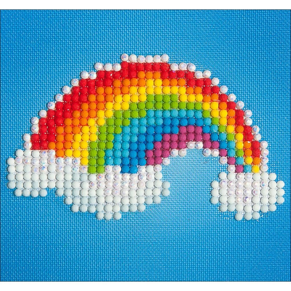 Diamond Embroidery Facet Art Kit-Rainbow 6"X6"