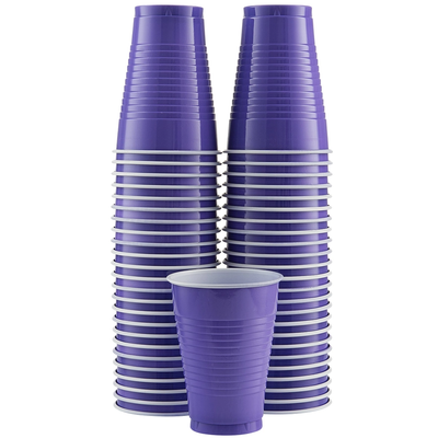 Disposable Plastic Cups 12 Oz 50/pk Purple