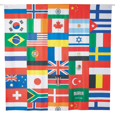 All Nations Flag Backdrop Banner, 6 ft. x 6 ft.
