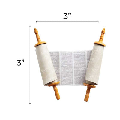 Realistic Torah cutout 3-inch 20/pk