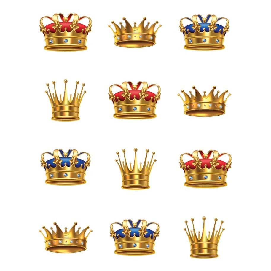 Many Crown Sticker Crown Sticker Round 32mm | Stickers - Yisroi Pack 10 – Skool Krafts