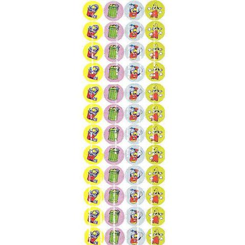 Cleaning Garbage Dot Stickers .5" (25 Sheets)