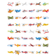 Airplane Stickers 3/4" Round 19mm Color Print 10/pk