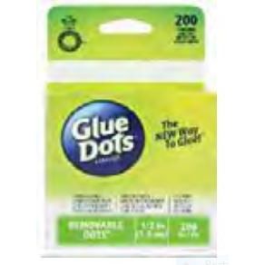 Glue Dots Removable 1/2", 200/pk