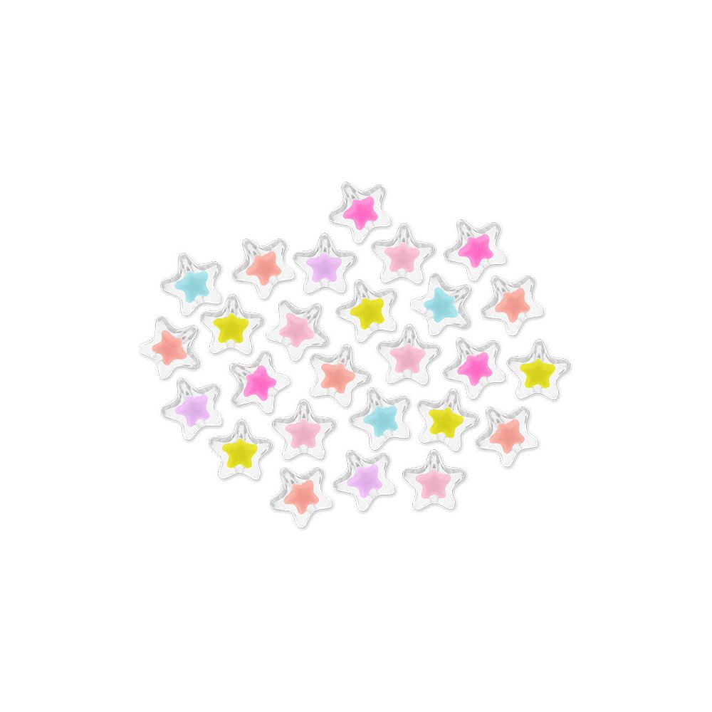 Fashion Acrylic Multi Starburst Beads (Closeout)