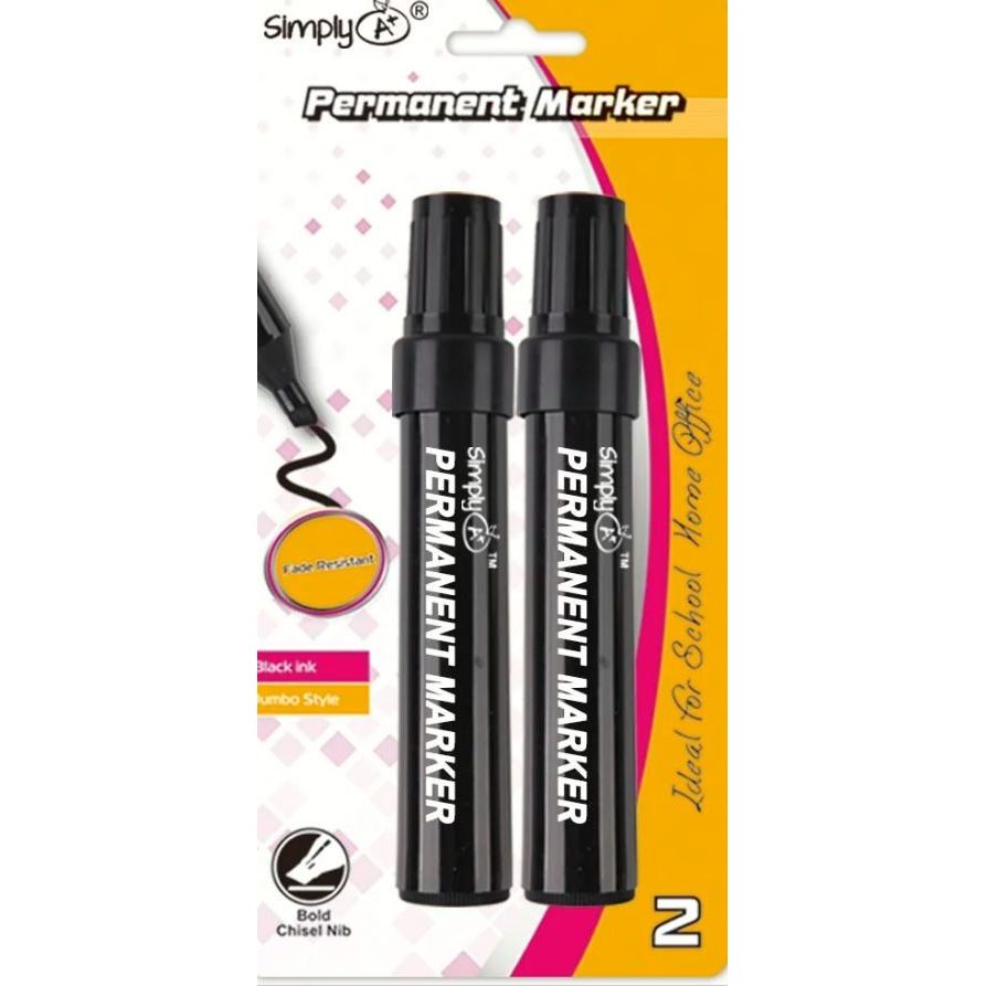 Jumbo Permanent Markers 2/pk