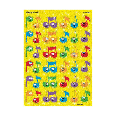 Merry Music Stickers 72/pk