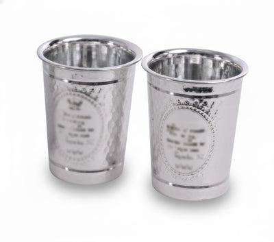 Kiddush Cup Plastic Silver 1pc