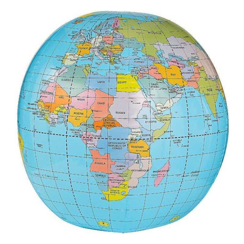 Giant Inflatable Globe 33" 1/pc