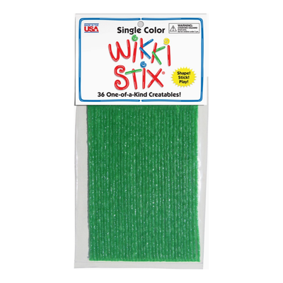 Wikki Stix Single Color Pak Light Green 6" 36/pk