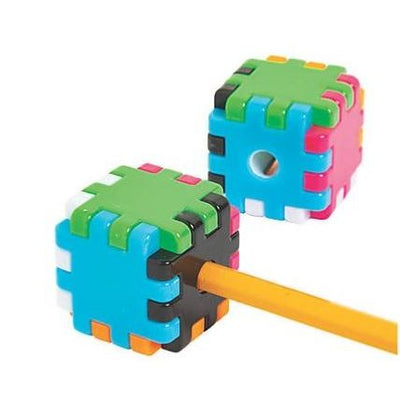 Cube Puzzle Pencil Sharpeners 12/pk 1 1/2"