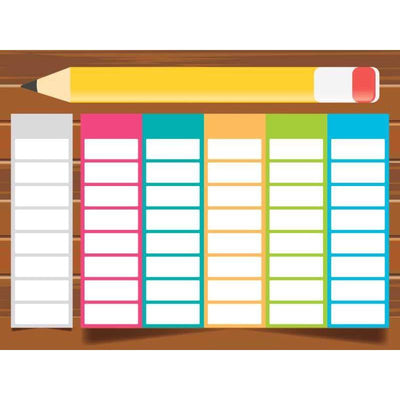 School Timetable with large pencil poster 18x24.