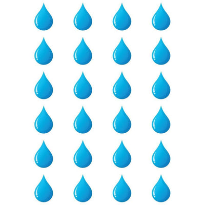 Raindrop Stickers, Round 25MM, 10/pk