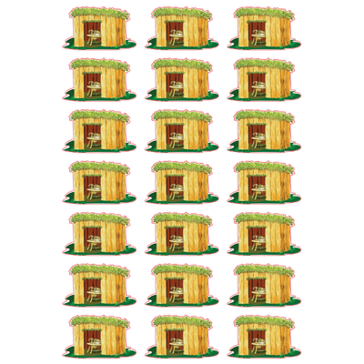 Sukkah Stickers  Die Cut Color Print 10/pk