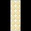 Matzah stickers (1", 25 Sheets)