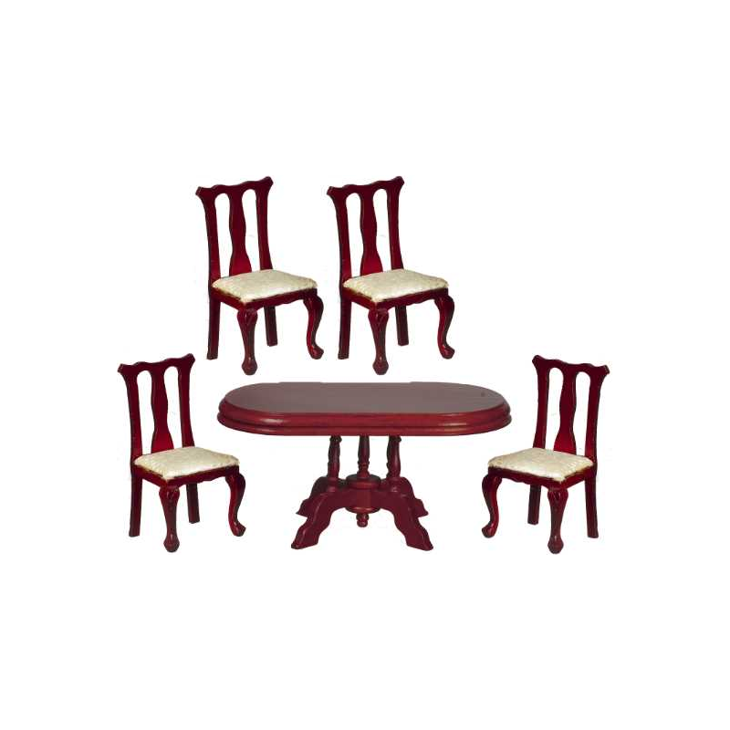 Miniature 4 Chairs and 1 table