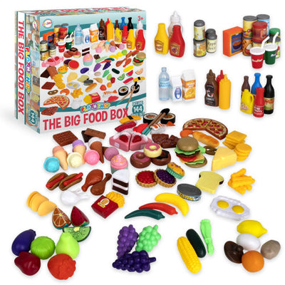Play Food for Kids Kitchen,144/pcs