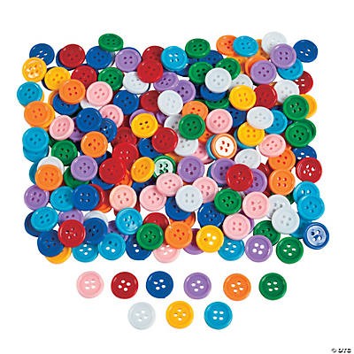 Self adhesive plastic buttons 1lb Approx 800/pcs 5/8"