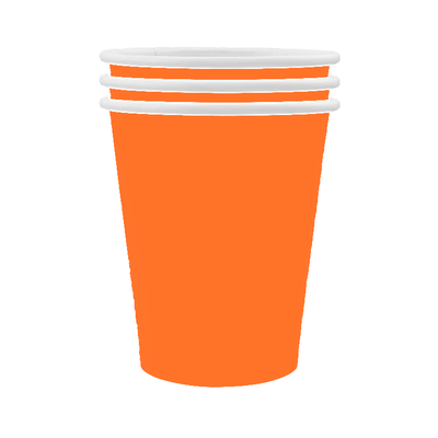 Paper Cups 9 oz. (Orange, 10/pk)