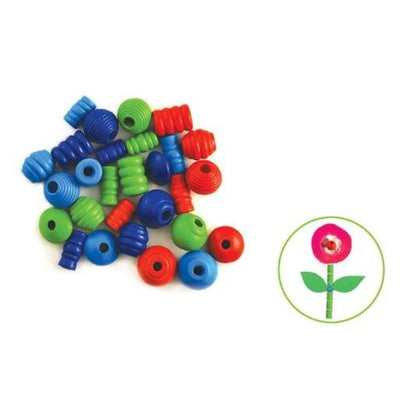 Assorted Colored Fancy Beads 28/pk (closeout)