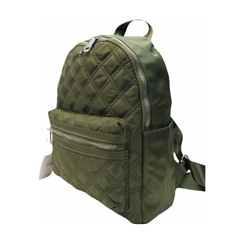 Green Quilted Backpack