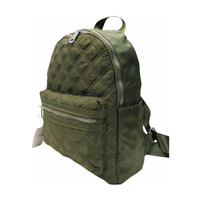 Green Quilted Backpack