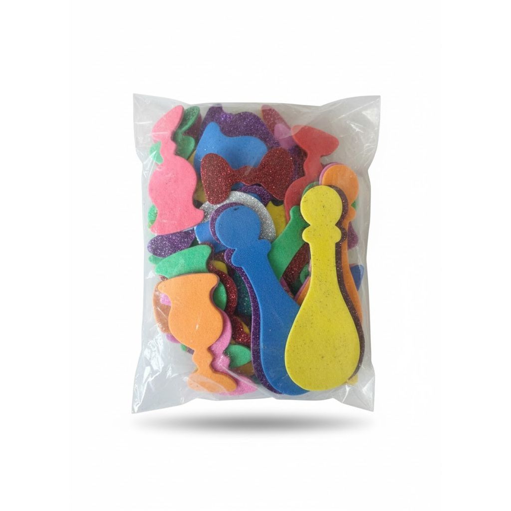 Wine Bottle & Goblets Glitter