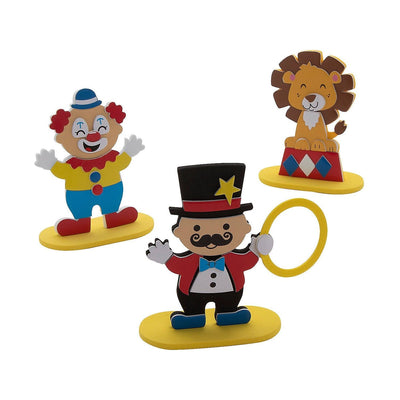 Circus Clown Character Craft Kit, Assorted, 5 1/4" x 5", 12/pk