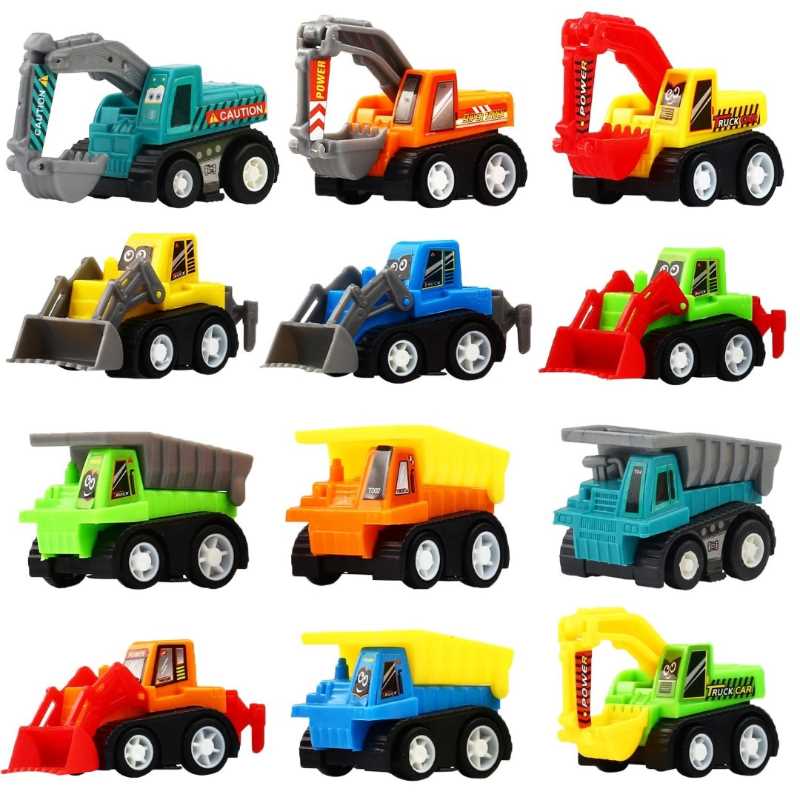 Mini Pull Back Construction Vehicles