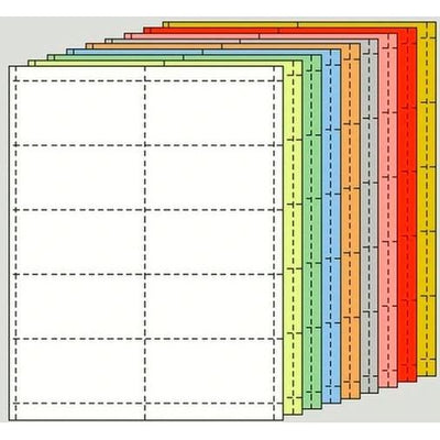 Perforated Cards 10/pg 50/sheets Pink