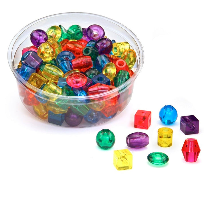 Big Lacing Beads Translucent 100/pk