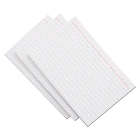 Index Cards 100/Pack (Ruled, White, 4" x 6")
