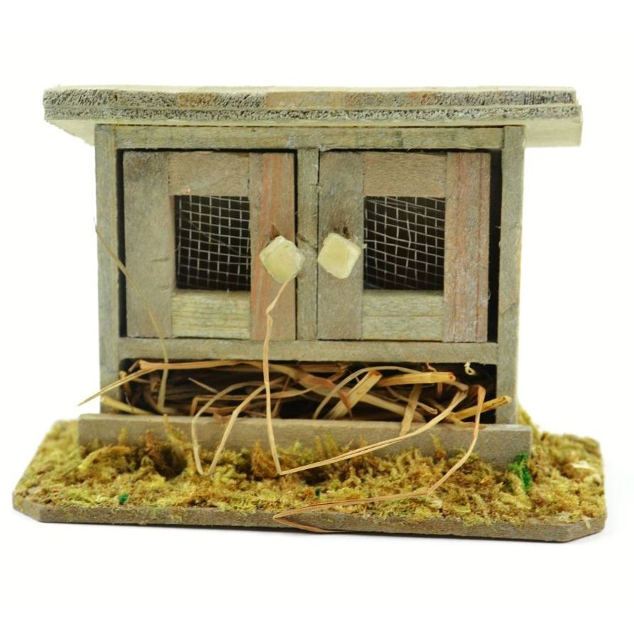 Mini Garden Bunny Hut 4"x2"x2.75 Miniature