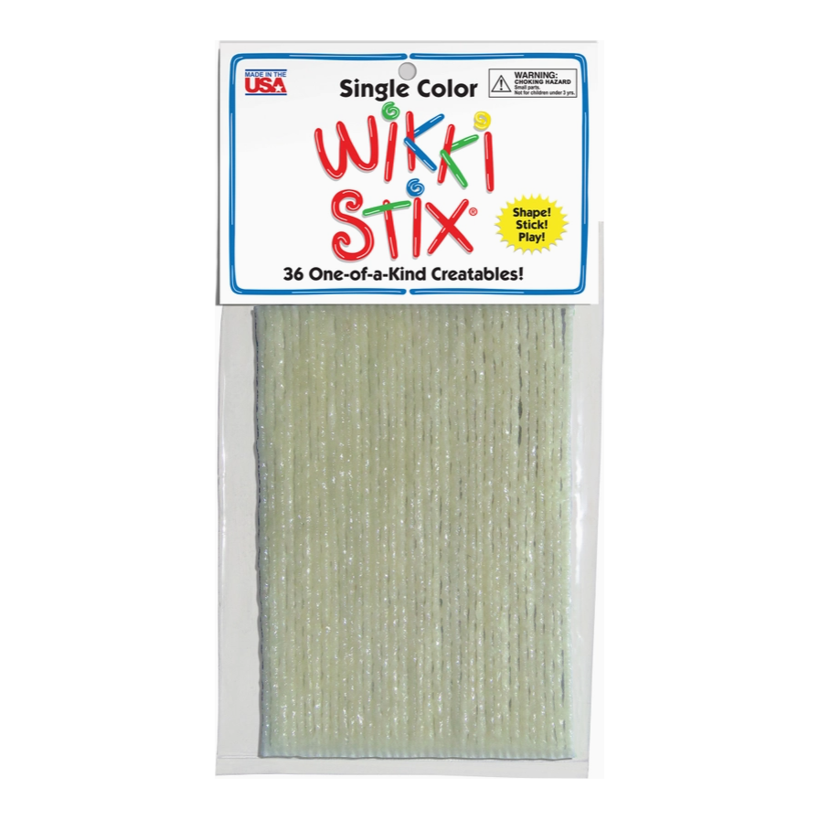 Wikki Stix Single Color Pak White 6" 36/pk