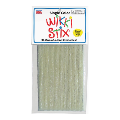 Wikki Stix Single Color Pak White 6" 36/pk