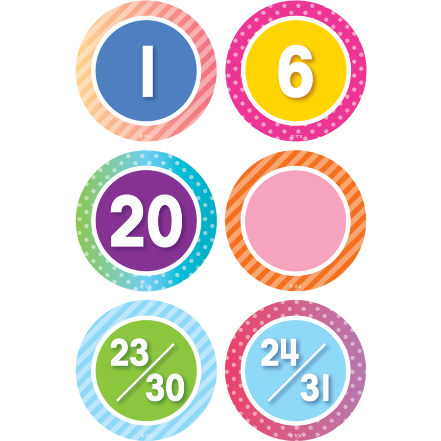 Colorful Vibes Calendar Days